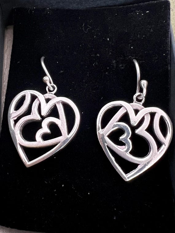 stunning solid silver earrings - image 1