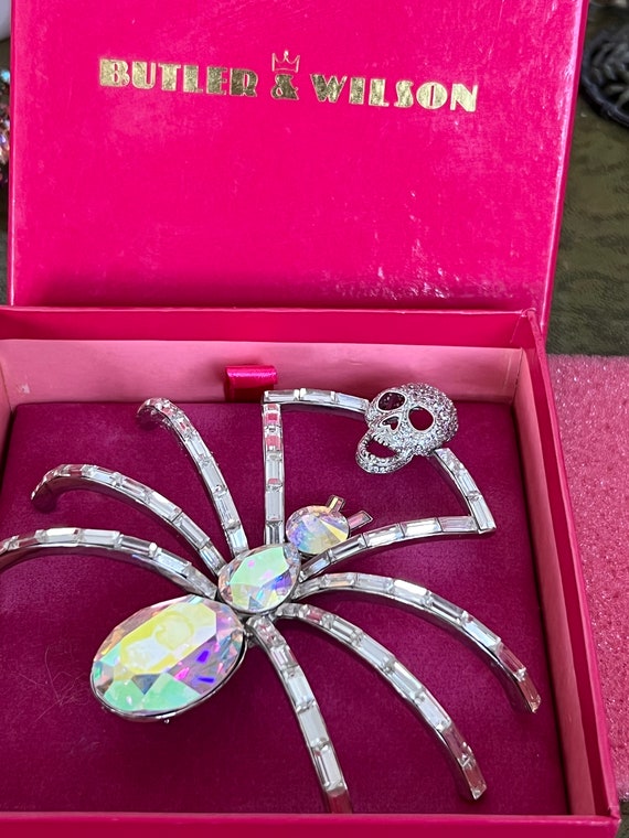 stunning boxed butler and Wilson crystal spider a… - image 2