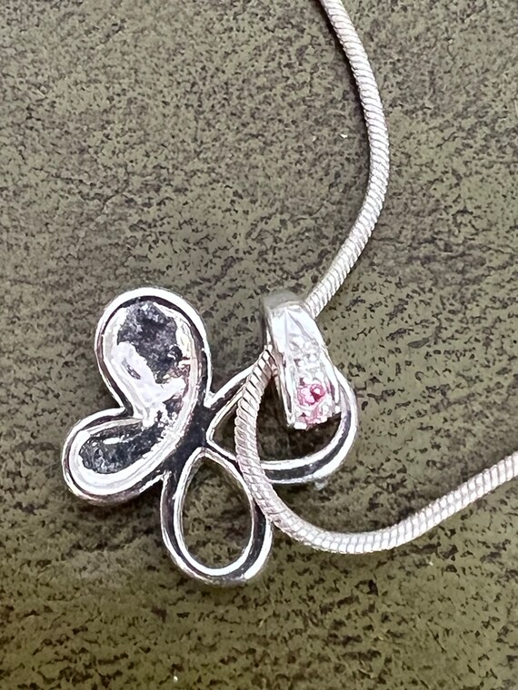 stunning solid silver crystal pendant - image 4