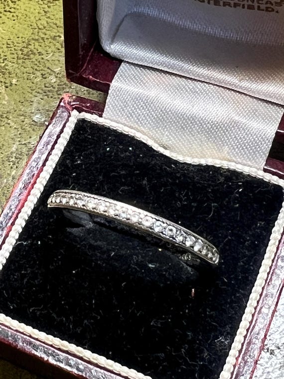 size p solid silver Pandora ring - image 1