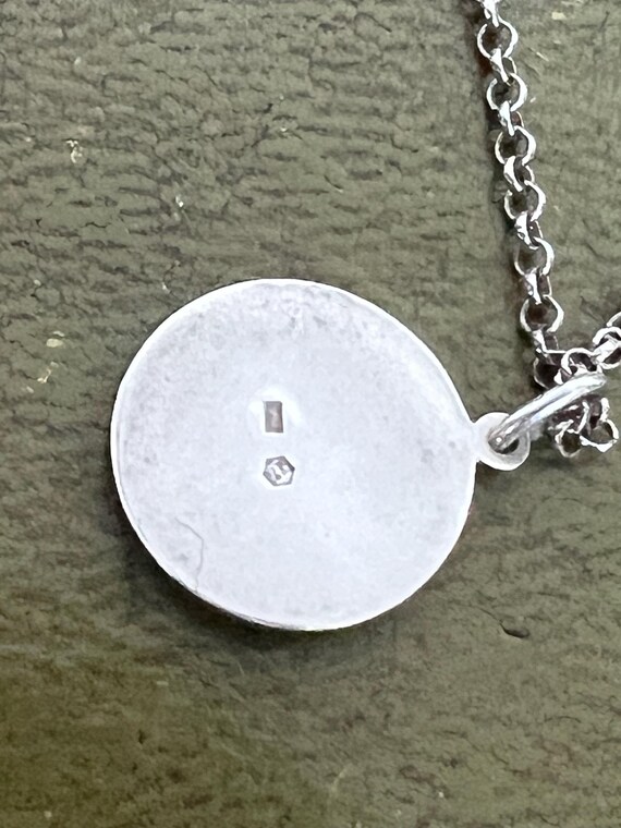 pretty solid silver zodiac pendant - image 4