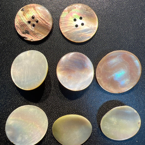 Edwardian mother of pearl buttons