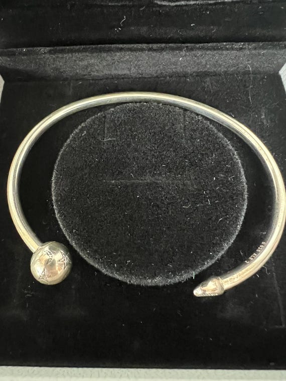 solid silver boxed Pandora bangle - image 2