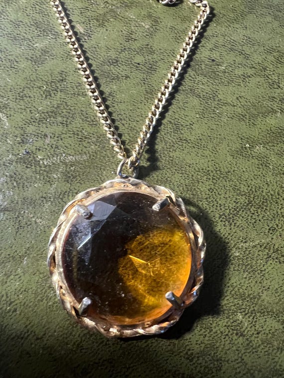 stunning solid silver crystal pendant - image 5