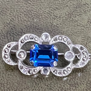 Metall und Glas Brosche