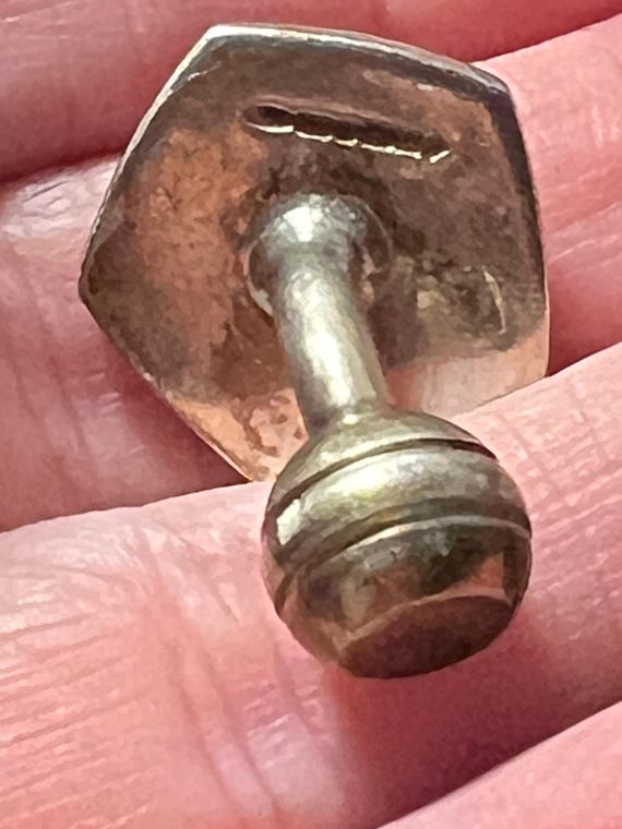 solid silver and enamel cuff links - image 4