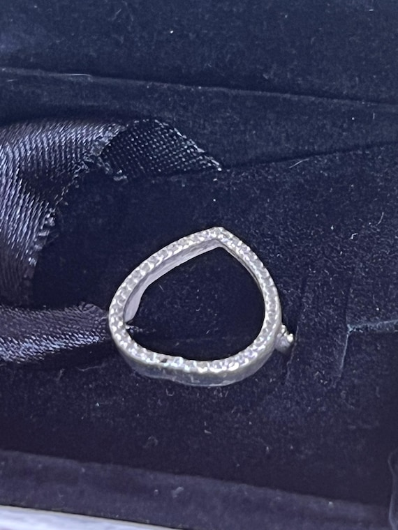 size O solid silver boxed Pandora ring - image 1