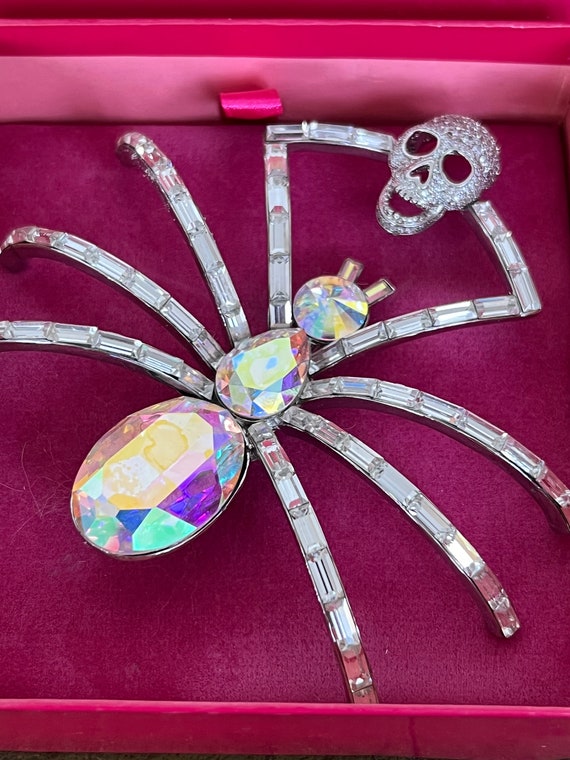 stunning boxed butler and Wilson crystal spider a… - image 1