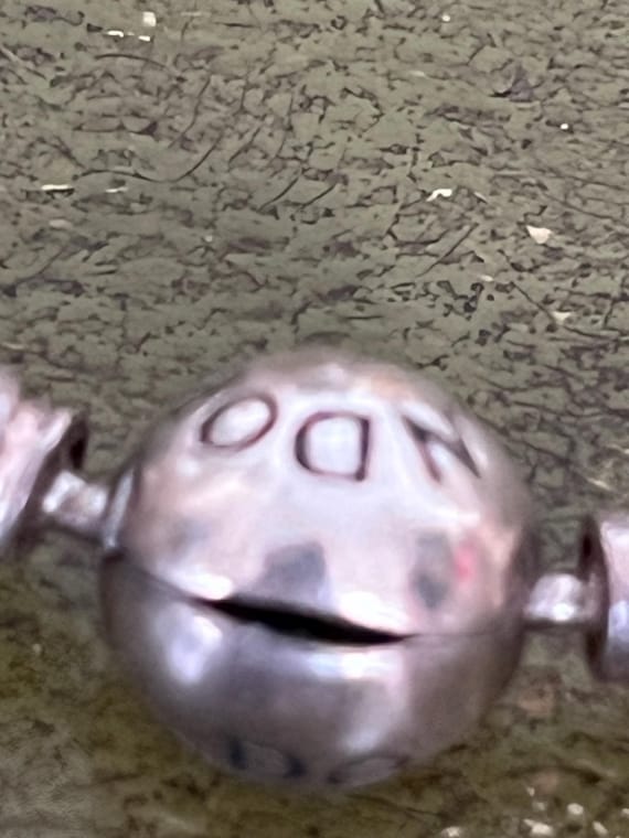 solid silver Pandora charm bangle - image 3