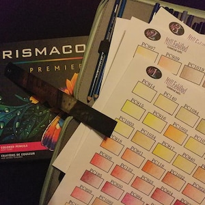 Prismacolor NEWEST premier colored pencil **jpeg**  Template, Printable coloring Template, Reference Chart, Instant Download