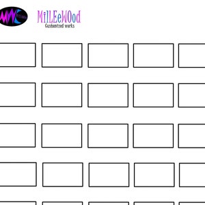 Blank swatch sheet