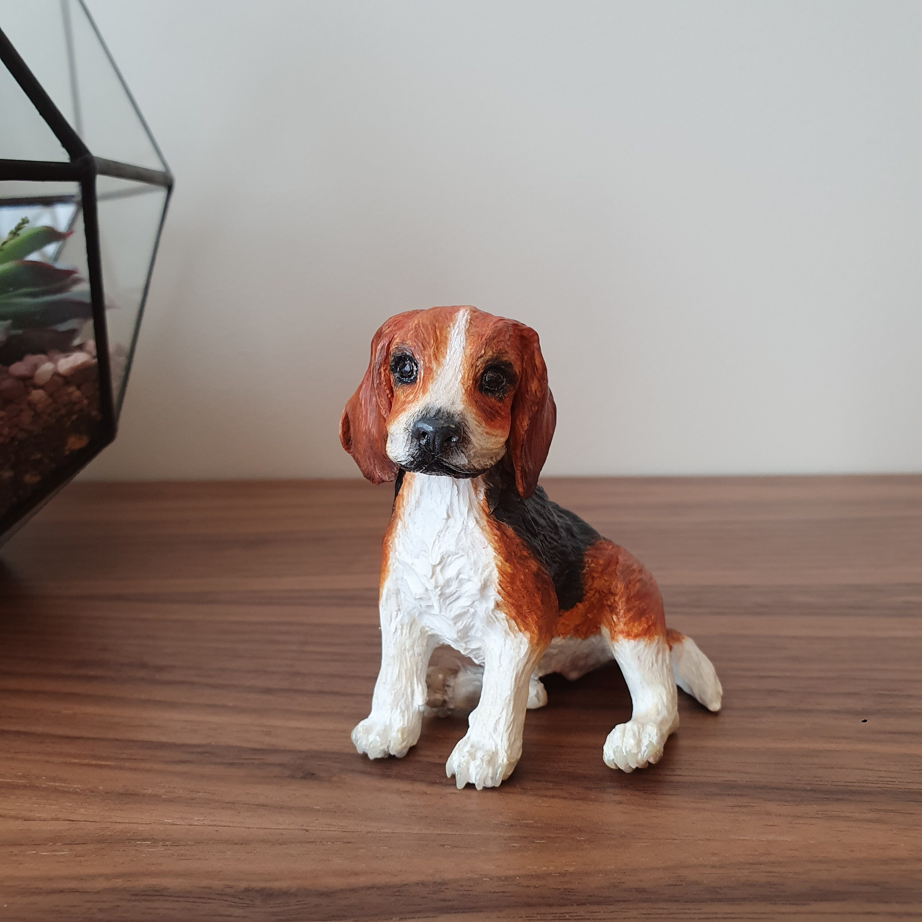 Beagle dog miniature Beagle gifts Miniature dog figure Cute Etsy
