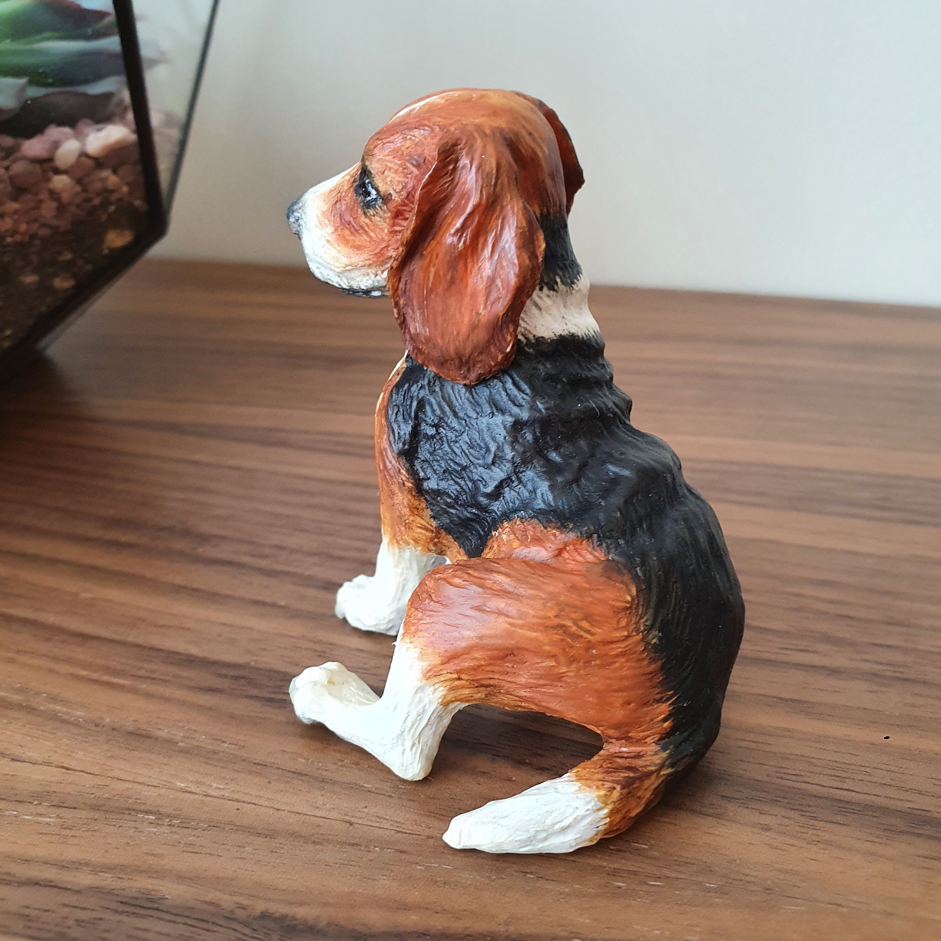 Beagle dog miniature Beagle gifts Miniature dog figure Cute Etsy