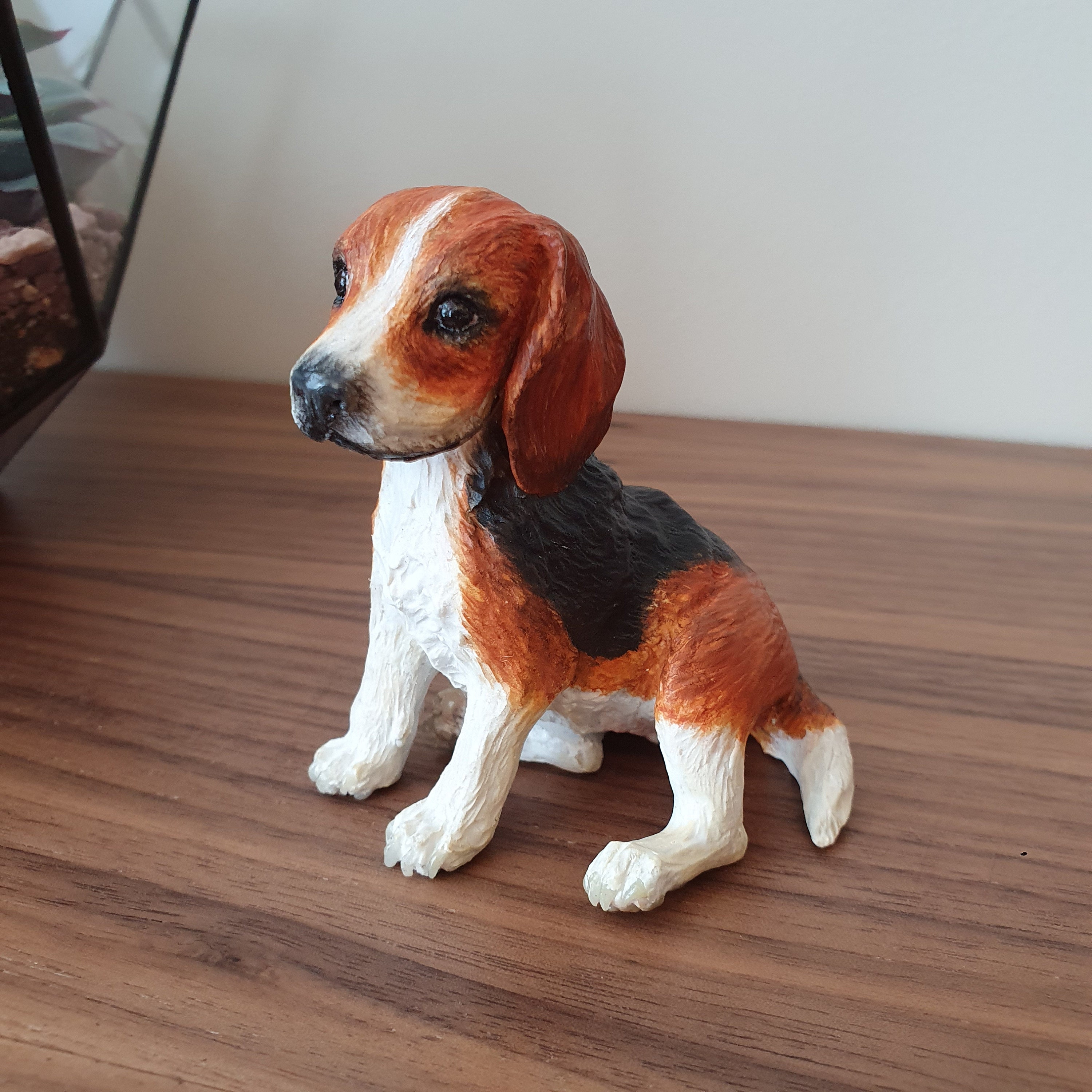 Beagle dog miniature Beagle gifts Miniature dog figure Cute Etsy