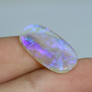 5.5 Carat 1 Piece Natural Australian Opal Oval Shape Smooth Cabochon Size: 21x12x3 MM