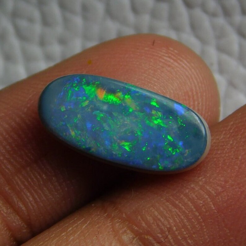 Unique Australian Opal doublet Fire Cabochon 22x32x7mm Approx Natural