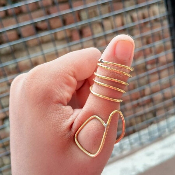 Arthritis Ring(both joint), Splint Knuckle Ring, Thumb Ring, Full Finger Ring's For Women, Simple Midi Ring, Statement Ring