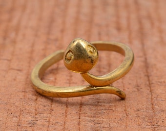 Snake Ring, Serpent Ring, Dainty Ring, 18k Gold Snake Ring, Animal jewelry, Midi Ring, Snake rings, Pinky Ring, knuckle Ring, Minimal Ring