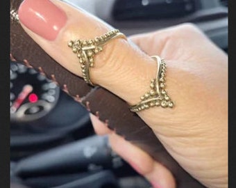 Sterling Silver Knuckle Splint Ring: Handmade Arthritis Jewelry