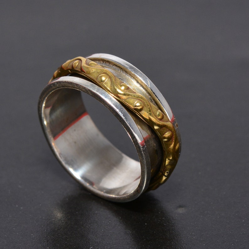 Beautiful Spinner Ring |Anxiety Ring| xmas gift Handmade Ring |Designer Ring |925 silver||Spinner Ring||Meditation Ring
