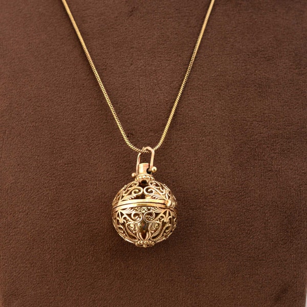 ANGEL CALLER - bola - harmony - chime - silver pendant, Gold pendant