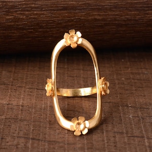 Adjustable Brass Arthritis Ring: Trigger Finger Splint