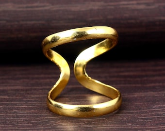Adjustable Brass Finger Splint Ring: Arthritis, EDS, Mallet, Trigger Finger