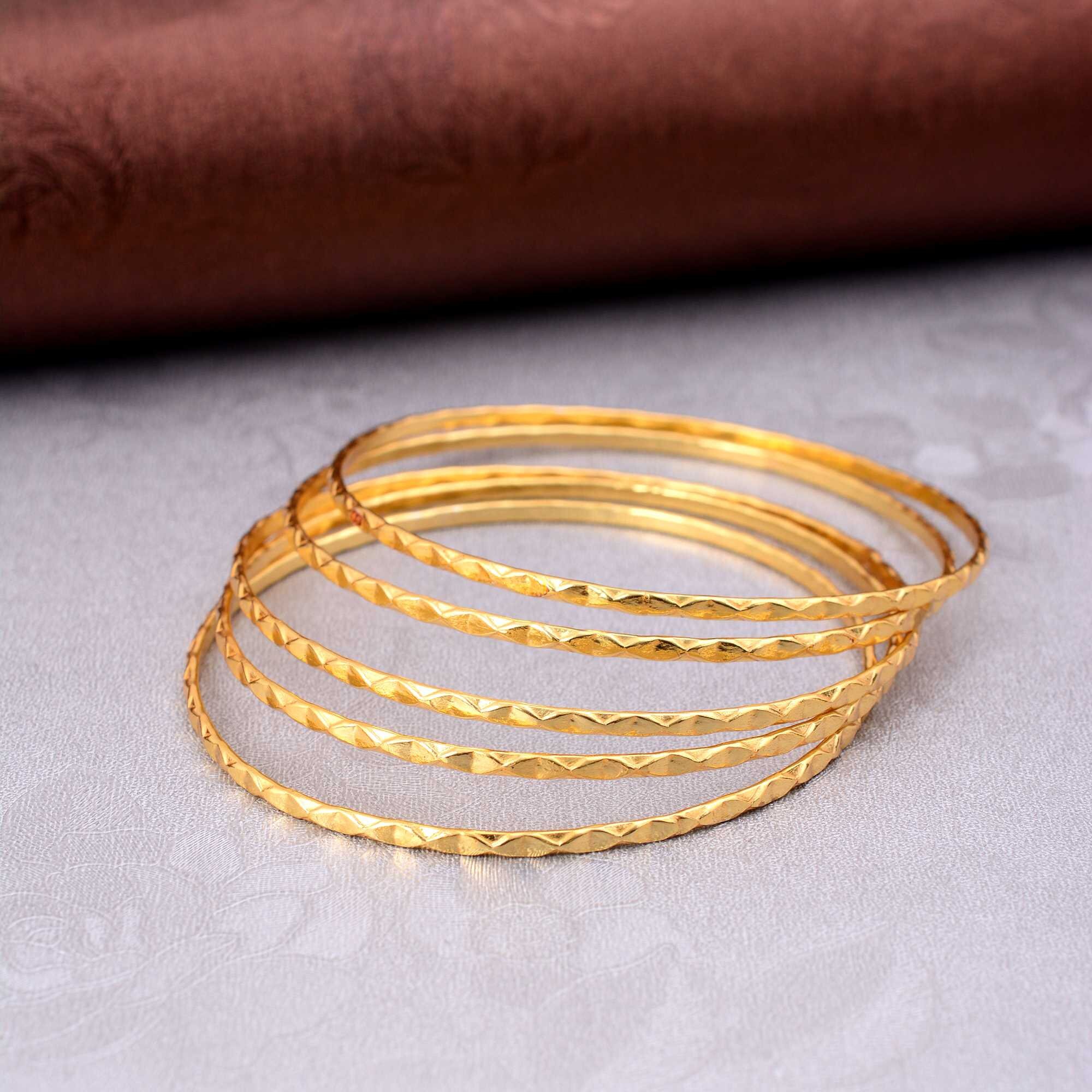 アクセサリー Simple Gold Bangle K10YG Bangle Bracelet 10K Yellow Gold, 7