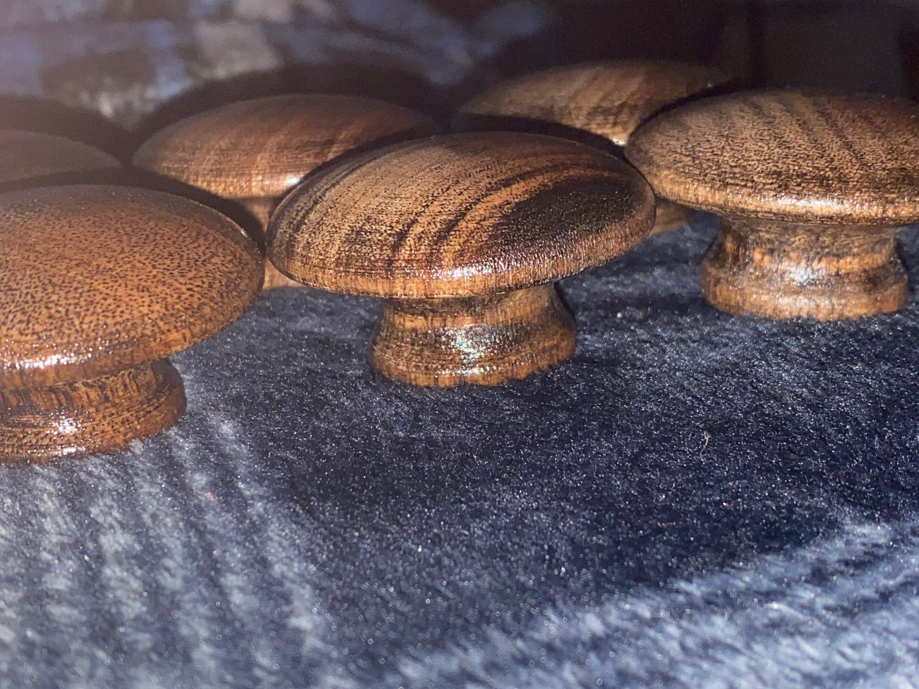 Solid Stained Wood Drawer Knob choose Between Your Shade Etsy