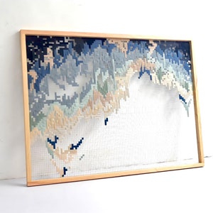 SAPPHIRE - Wall art | Extra Large fiber art woven wall hanging | modern textile wall art | wall art  decorative panels housewarming gift