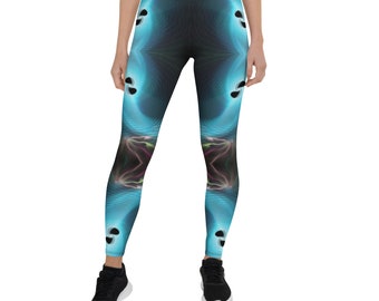 Sakrivo Art | FUN | Yoga Leggings | Unique | Futuristic Leggings | Festival Leggings | Art Leggings | Art Design Leggings | Gift | Gifts