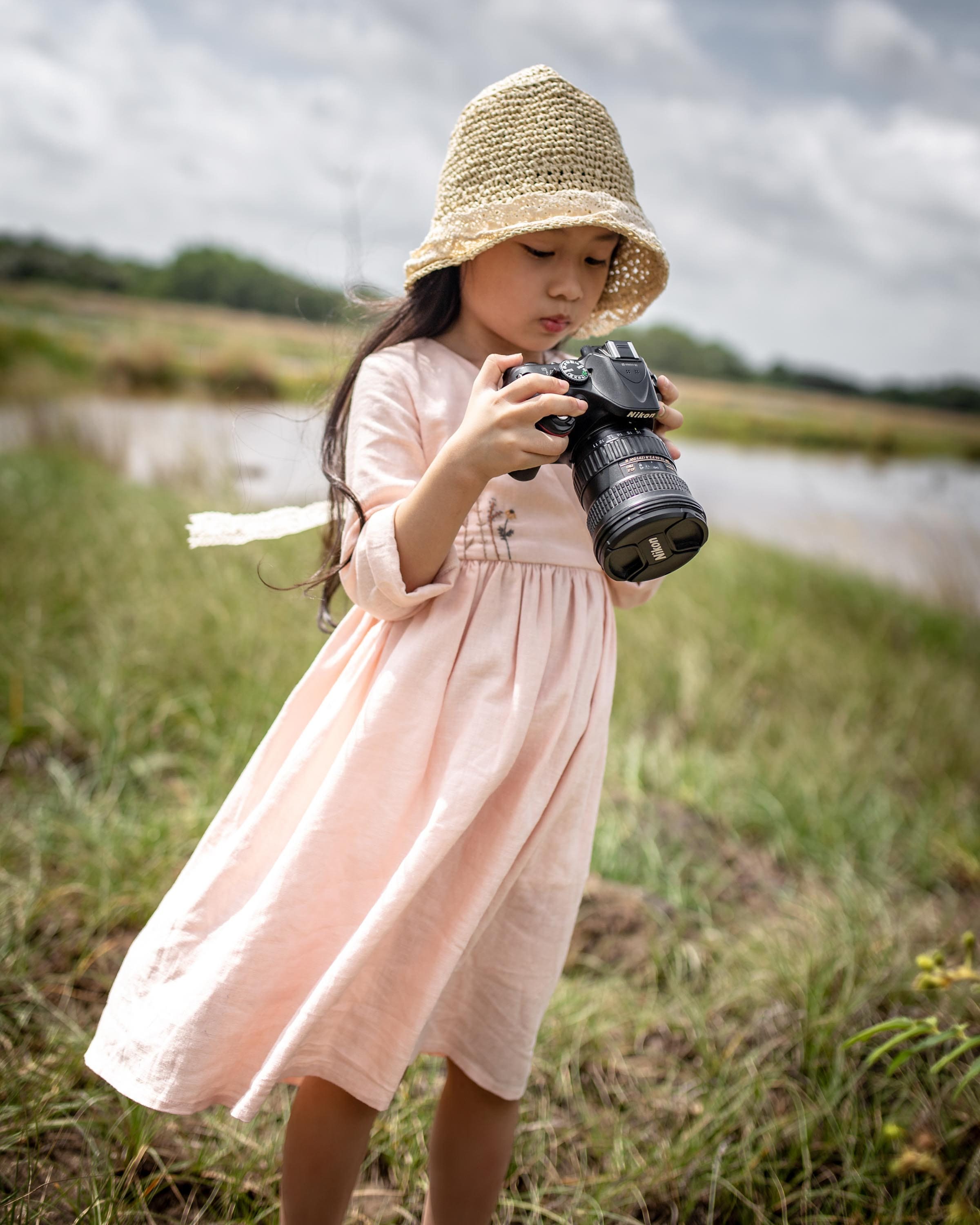 Dusty Pink Dress Toddler Girl Dress Linen Dress Linen Baby Etsy