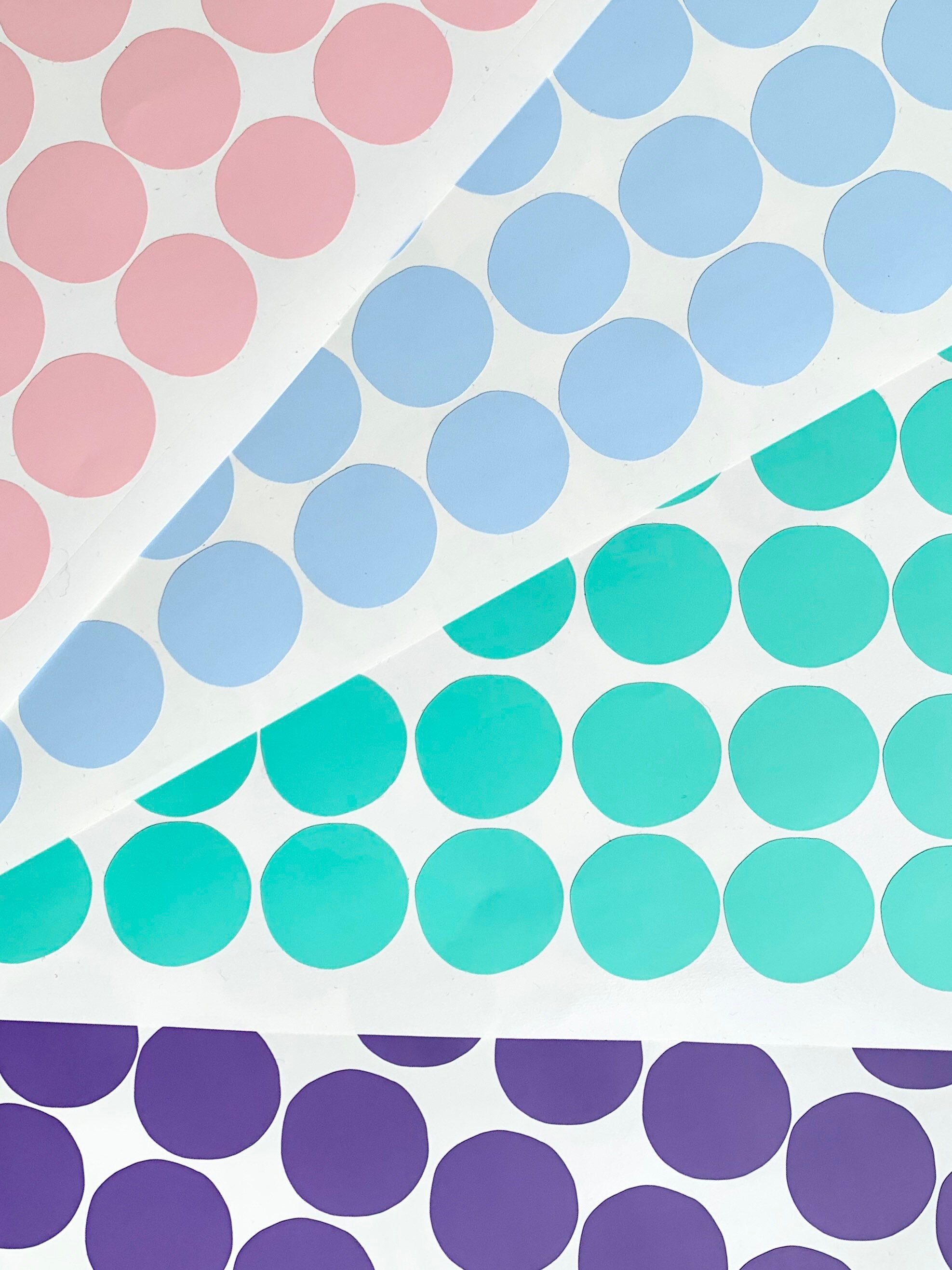 Polka Dots Wall Stickers Polka Dot Wall Polka Dot Wall Etsy France