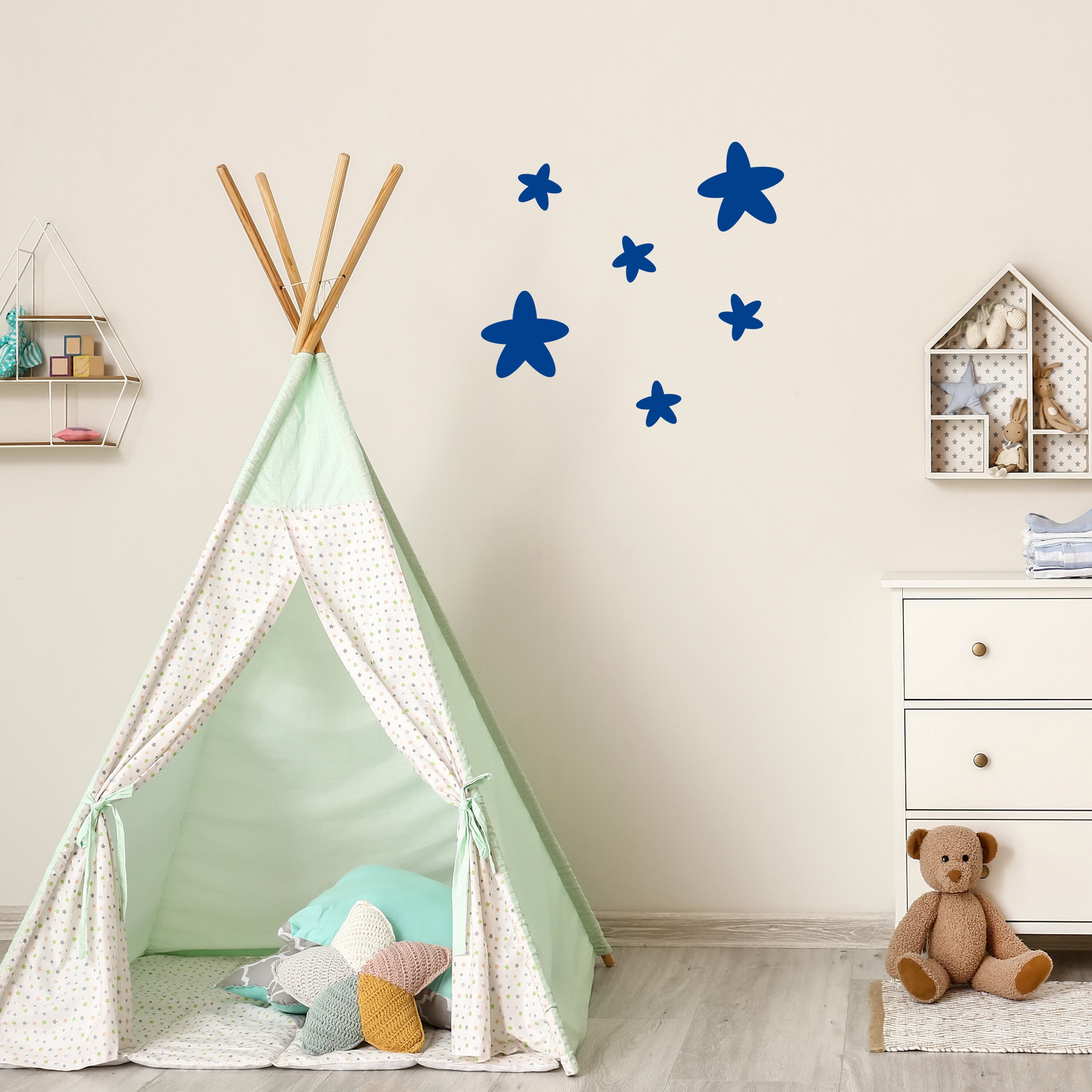 Large Stars Wall Stickers Star Decals Decals DIY Home décor Etsy