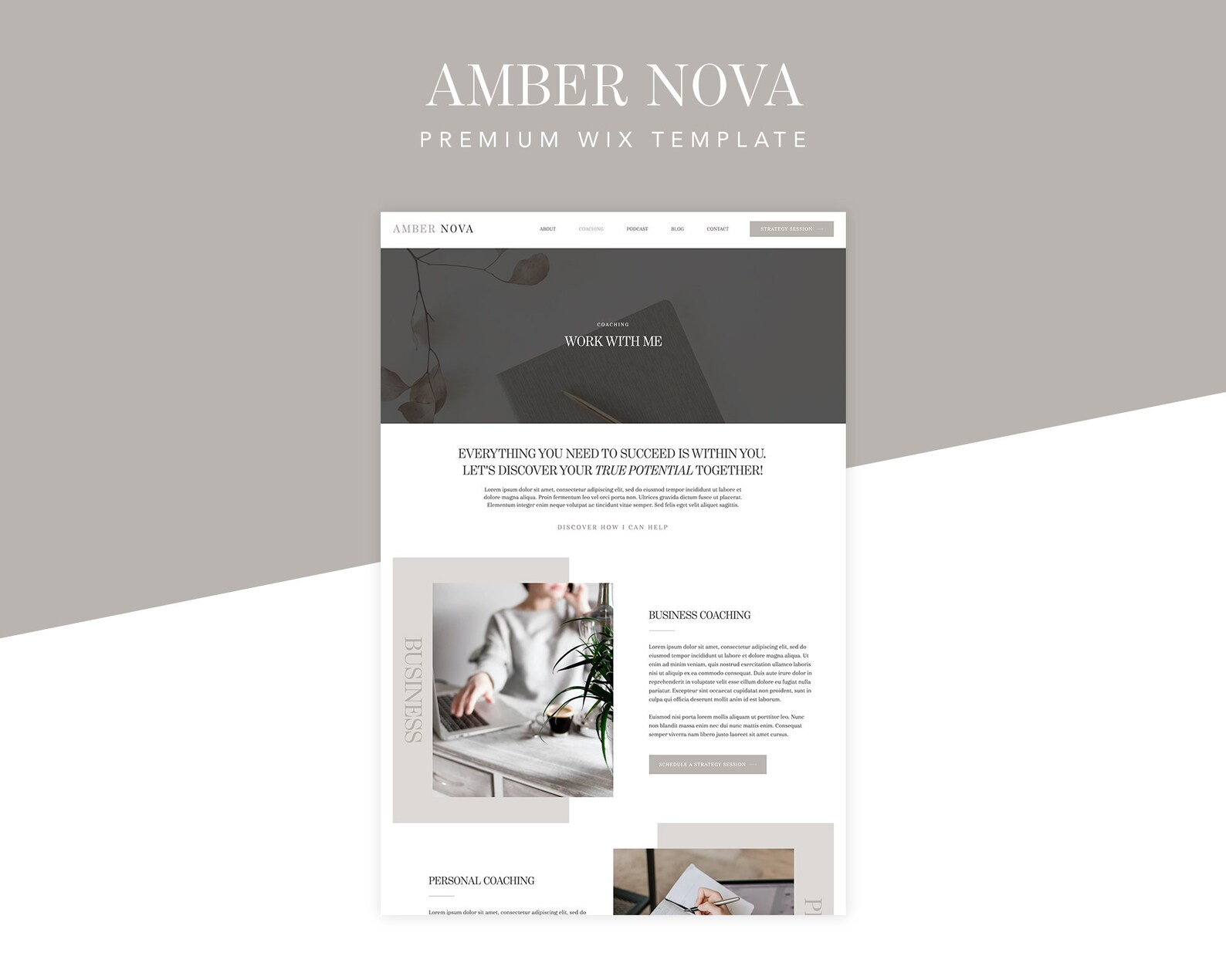 Premium Wix Template Wix Website Template for Coaches Wix Etsy Premium Wix Template Wix Website Template for Coaches Wix Etsy