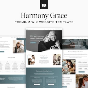 Premium Wix Website Template for Therapists, Counselors and Coaches.