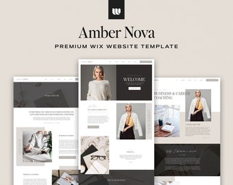 Premium Wix Website Template, Coach Theme