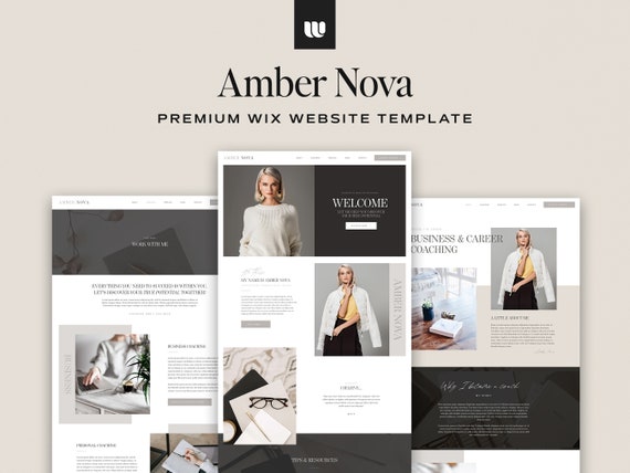 Premium Wix Template, Wix Website Template For Coaches, Wix Business Coach Template, Wix Life Coach Template, Wix Female Entrepreneur Theme