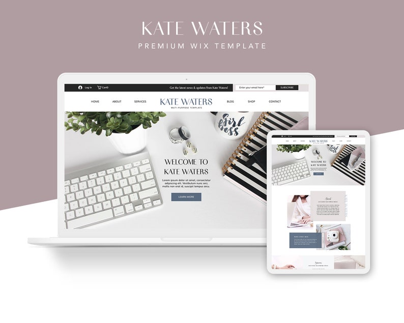 Premium Wix Template Wix Website Template For Female Entrepreneurs 