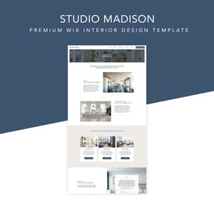 Premium Interior Design Wix Website Template, Studio Madison - Etsy