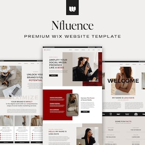 Premium Wix Website Template for Coaches, Creatives, Influencers, Bloggers, Service Providers, and Entrepreneurs. | Wix Template