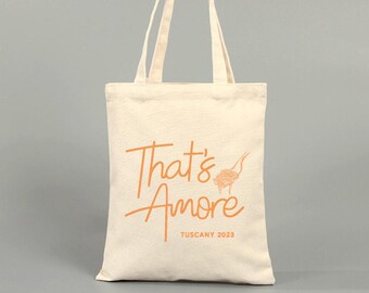 That's Amore Wedding Tote Bag - Italian Destination Wedding Favor