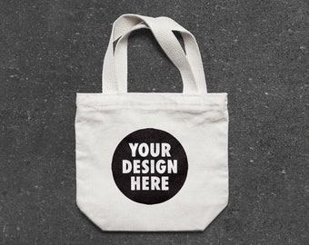 Custom Mini Cotton Tote Bags: Personalized Favor Bags, Bulk Totes
