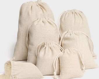 Custom Cotton Drawstring Favor Bags: Personalized Wedding, Jewelry Packaging