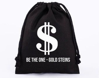 1 Dollar Sign Money Bag Favor Gift Bag Thank you Bag, Guest Bag, Welcome Bag Cotton Bag,dollar bag