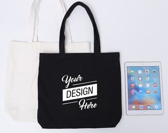 Custom Printed Cotton Canvas Tote Bag: Personalized Logo, Wedding Favor