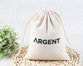 Personalisierte Baumwoll Canvas Kordelzugtasche: Umweltfreundliche Verpackung