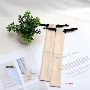 Recyclable Custom Logo Cotton Canvas Drawstring Dust Pouch for Pen Packing Biodegradable Cotton Bags