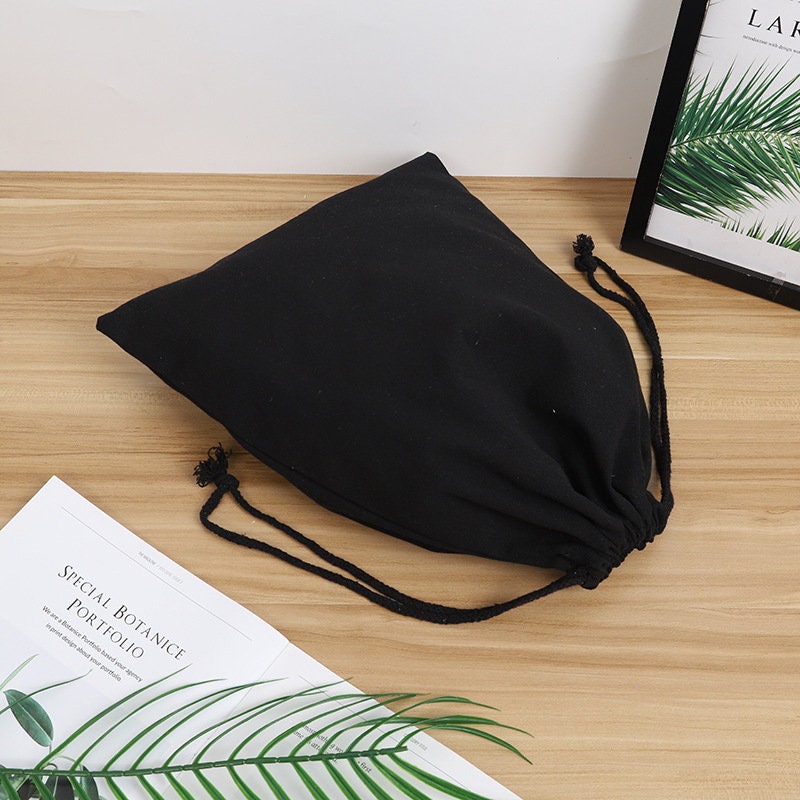 パーソナライズされたコットン巾着ギフトバッグ：カスタムロゴ