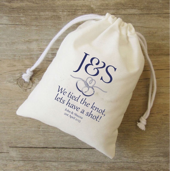 Custom Wedding Cotton Drawstring Bags wedding Bags Hangover Bags Personalized Favor Bags treat Bags wedding Party Favors gift Bag Etsy